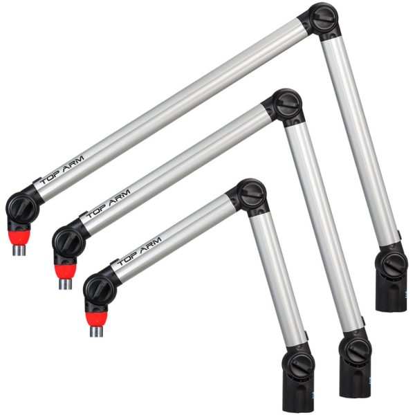 Suporte de microfone TOP ARM Prata Biquad (6)